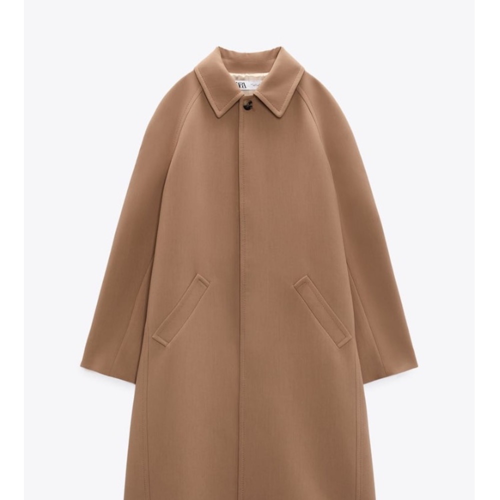 ZARA Long Coat-Camel Colour